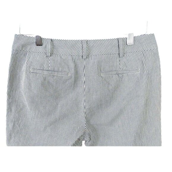 Talbots Capri Pants Seersuker Womens 4 Petite Blue White Striped Coastal Preppy - Picture 3 of 7
